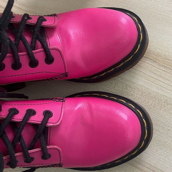 Rare Dr. Martens clemency pink patent heeled boots - Picture 4 of 8